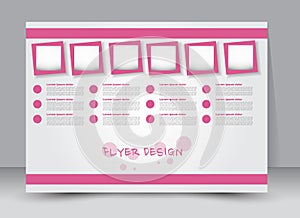 Flyer, brochure, magazine cover template design landscape orientation