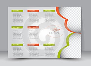 Flyer, brochure, magazine cover template design landscape orientation