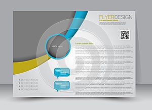 Flyer, brochure, magazine cover template design landscape orientation