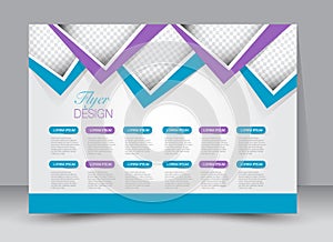 Flyer, brochure, magazine cover template design landscape orientation