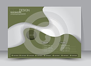 Flyer, brochure, magazine cover template design landscape orientation