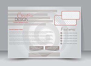 Flyer, brochure, magazine cover template design landscape orientation