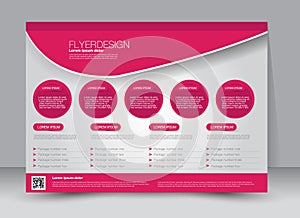 Flyer, brochure, magazine cover template design landscape orientation