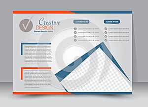 Flyer, brochure, magazine cover template design landscape orientation