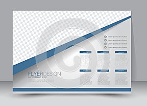 Flyer, brochure, magazine cover template design landscape orientation