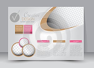 Flyer, brochure, magazine cover template design landscape orientation