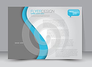 Flyer, brochure, magazine cover template design landscape orientation