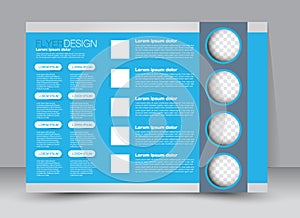 Flyer, brochure, magazine cover template design landscape orientation