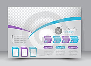 Flyer, brochure, magazine cover template design landscape orientation