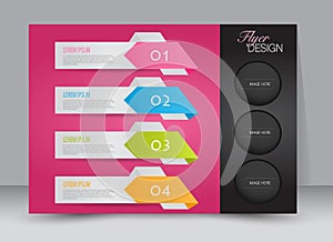 Flyer, brochure, magazine cover template design landscape orientation