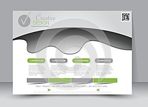 Flyer, brochure, magazine cover template design landscape orientation