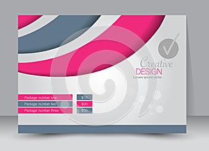 Flyer, brochure, magazine cover template design landscape orientation