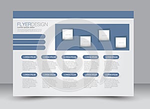 Flyer, brochure, magazine cover template design landscape orientation