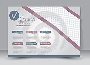 Flyer, brochure, magazine cover template design landscape orientation