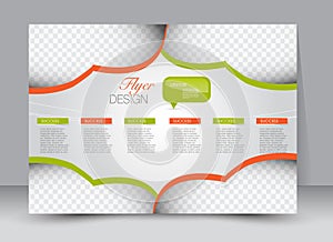 Flyer, brochure, magazine cover template design landscape orientation