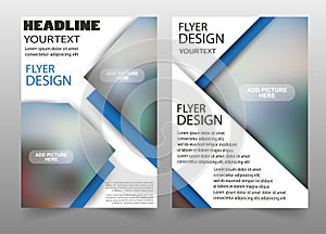 Flyer business brochure flyer design layout template. Can be used for publishing, print and presentation
