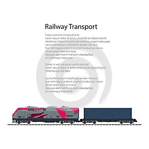 Flyer Locomotive with Cargo Container