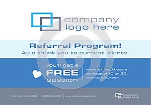 Flyer or Mailer for Business Referral Program photo