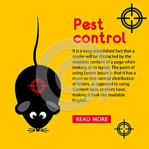 Flyer Pest and Rodent Control, banner with your text