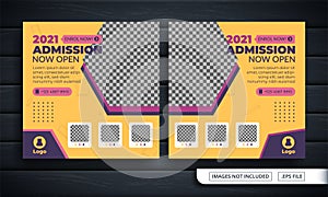 Flyer or Social Media Banner for School Admission