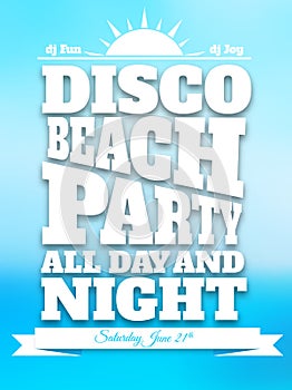 Flyer on summer dance party