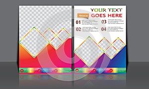 Abstract Colorful Business Flyer Template Brochure Template Business Template Annual Report Book Cover Page
