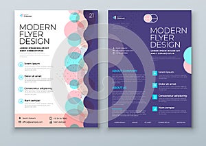 Flyer template layout design. Corporate business annual report, catalog, magazine, flyer mockup. Creative modern