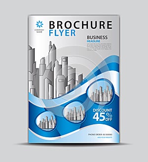 Flyer template for promotion, leaflet design, brochure layout, cover design, annual report cover, modern concept design