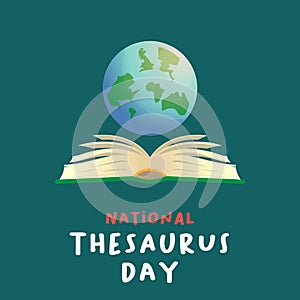 Flyers honoring National Thesaurus Day or promoting associated events might utilize National Thesaurus Day vector graphics. design photo
