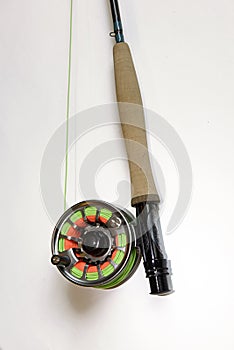 Flyfishing equipment, flyrod and reel