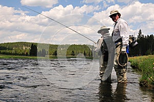 Flyfishing lesson