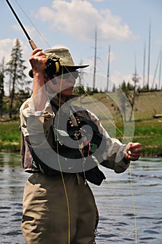 Flyfishing portrait