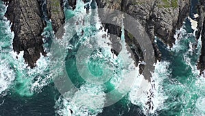 Flying above Malin Head and the famous World War Eire Markings in County Donegal - Ireland