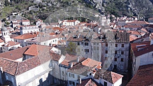 Flying above Old City of Kotor