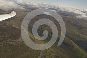 Flying above the Pennies, Cumbria,UK.