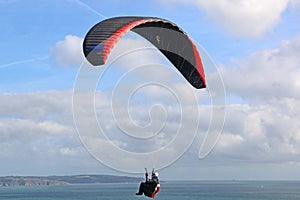 Flying above Slapton beach in Devon