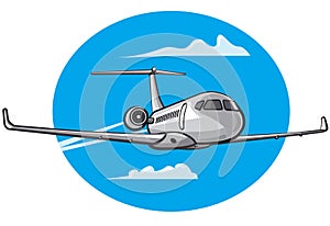 Flying air private jet