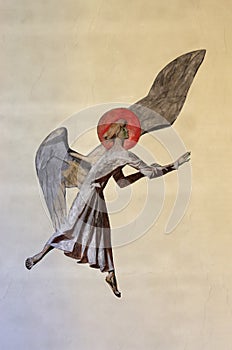 An flying Angel (mural)