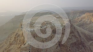 Flying aroun Masada remains