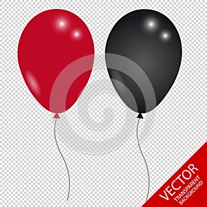 Flying Balloon - Vector Illustration - Isolated On Transparent Background