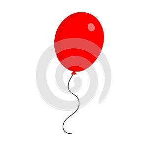 Flying balloon vector isolated
