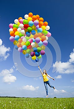 Flying with balloons