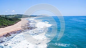 Flying Beach Blue Ocean Rocky Coast