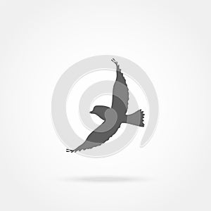 Flying bird icon
