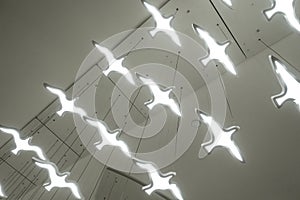 Flying Bird shape led lighting chandelier lamp