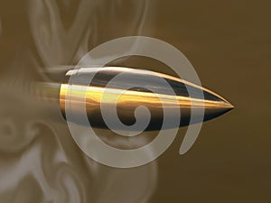 Flying bullet photo