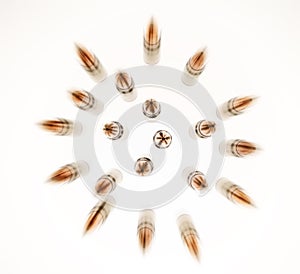 Flying bullets photo