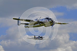 Flying Bulls B-25 Mitchell and Japanese Zero