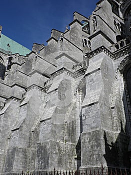 Flying buttress of Chartres cathedral