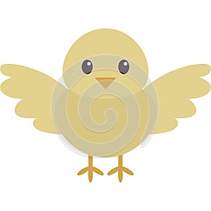 Flying Chick Vector Illustration